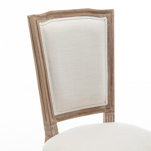 Farmhouse Solid Wood Frame Dining Chairs with Cushioned