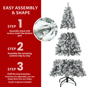 5FT Flocked Christmas Tree