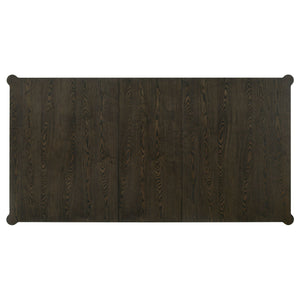 Blakely - Leaf Dining Table With Tapered Legs Accents - Ash Brown