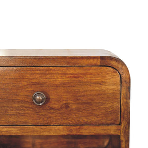 Curve Upper Slot Floating Nightstand