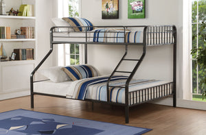 Caius - Twin Long Queen Bunk Bed - Gun - Best Buy Furniture