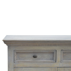 Solid Wood Stone Acid Wash Glazed Sideboard