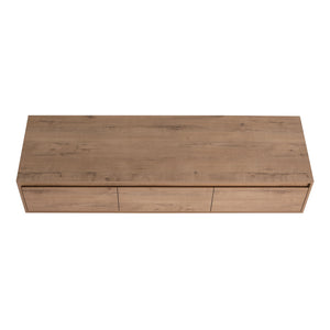 Modern Minimalist Bathroom Cabinet With Soft Close Drawers And Floating Mounting Design