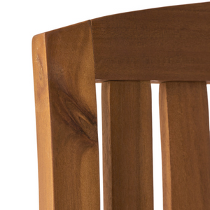Acacia Wood Patio Outdoor Rocking Chair with Cushions