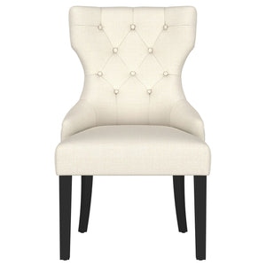 Extension Dining Table Set With Expandable Table With Upholstered Wingback Chairs