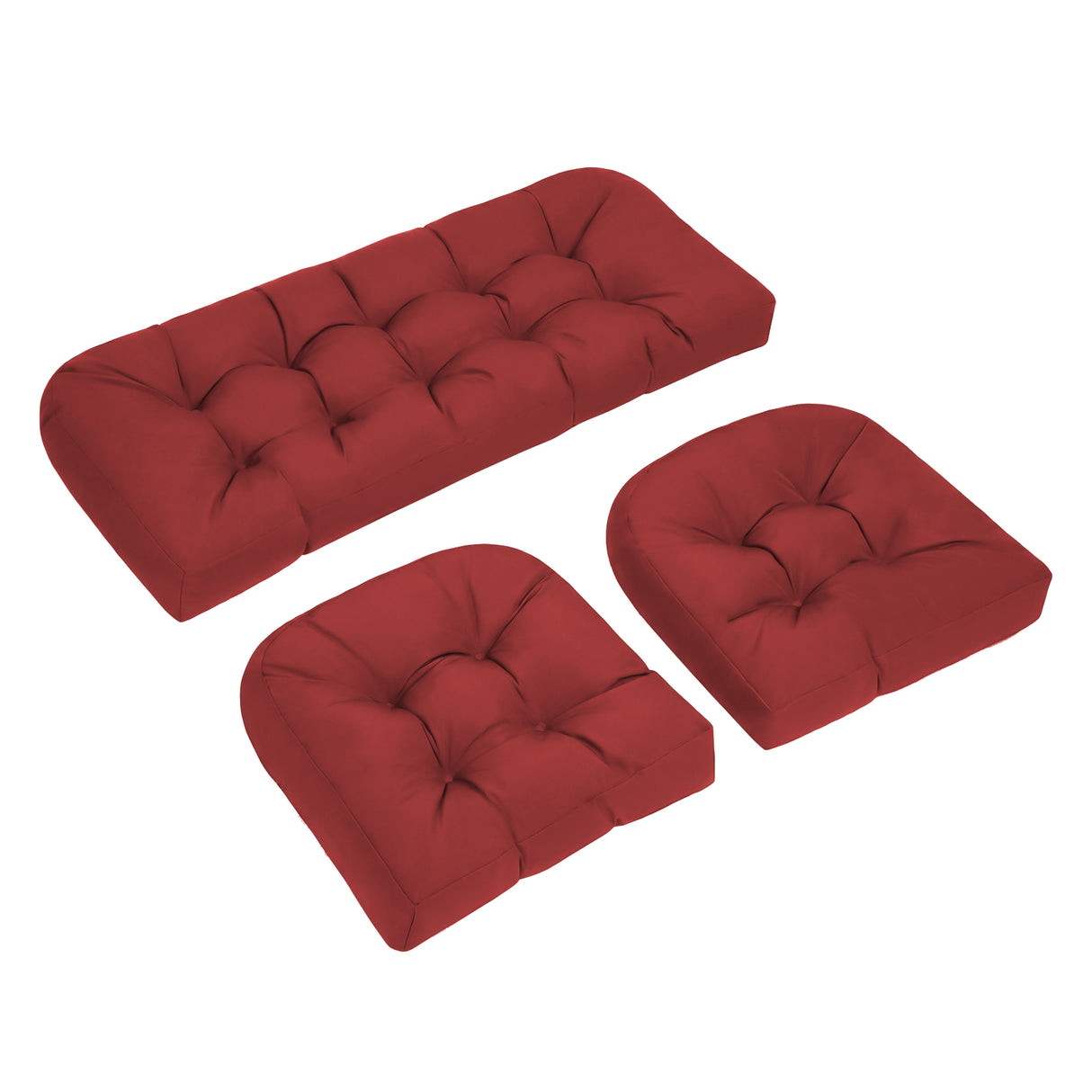 Wicker Chair Cushions Set of 3