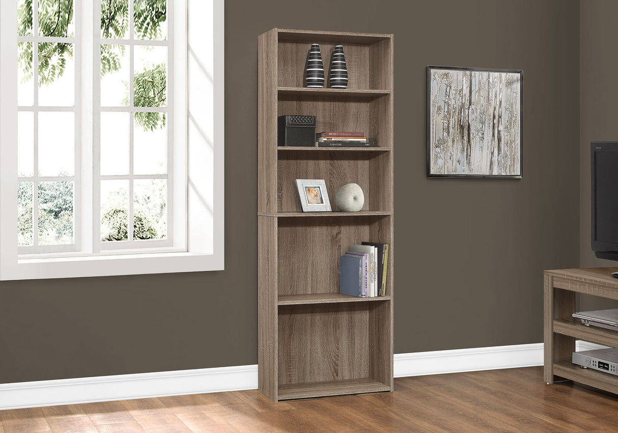Bookshelf, Bookcase, 6 Tier, For Office, Transitional - Best Buy Furniture