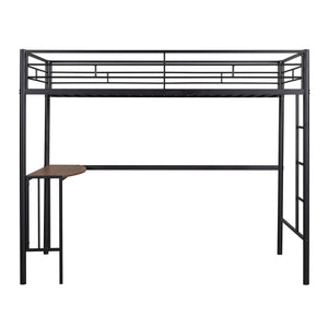 Bunk Bed With Desk, Ladder And Quality Slats For Bedroom