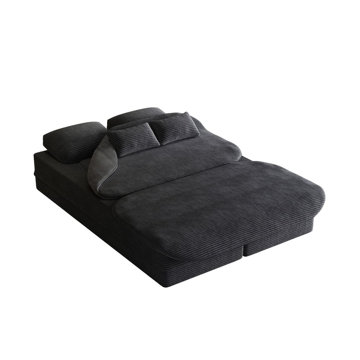 2 In 1 Foldable Sofa Bed With Multi Functional Blanket