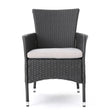 Dimensional Outdoor Dining Chair With Cushion Seat And Iron Frame (Set of 2) - Best Buy Furniture