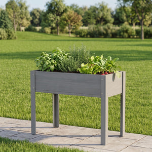 Raised Garden Bed With Legs, Elevated Planter Box For Outdoor Plants
