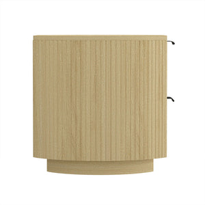 Olivia - Nightstand With 2 Drawers - Oak