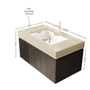 MURI 36" Bathroom Vanity & Sink