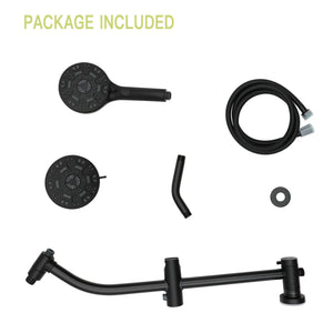 Multi Function Dual Shower Head System With 4.7" Rain Showerhead, 8 Function Hand Shower, Adjustable Slide Bar