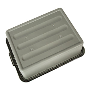 6-Pack 20" x 15" x 7" 9 Gallon Meat Lugs with Lids