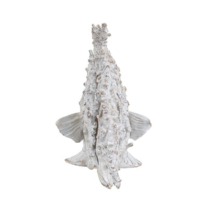 11x6.3x9.8" Decorative Polyresin Angelfish Sculpture