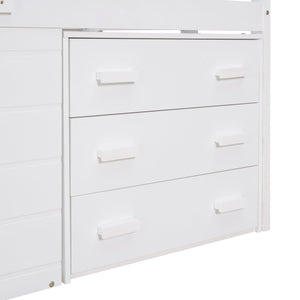 Loft Bed With Cabinet And Shelf