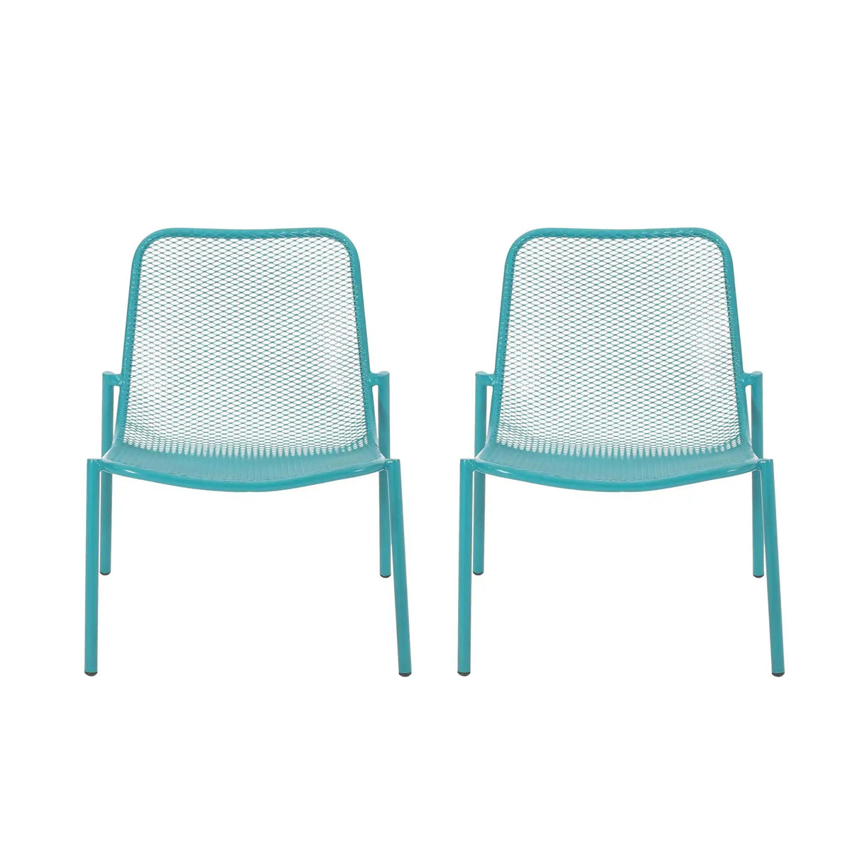 Outdoor Iron Chair With Mesh Design - Best Buy Furniture