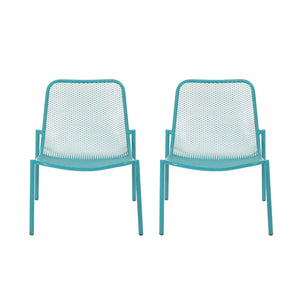 Outdoor Iron Chair With Mesh Design - Best Buy Furniture