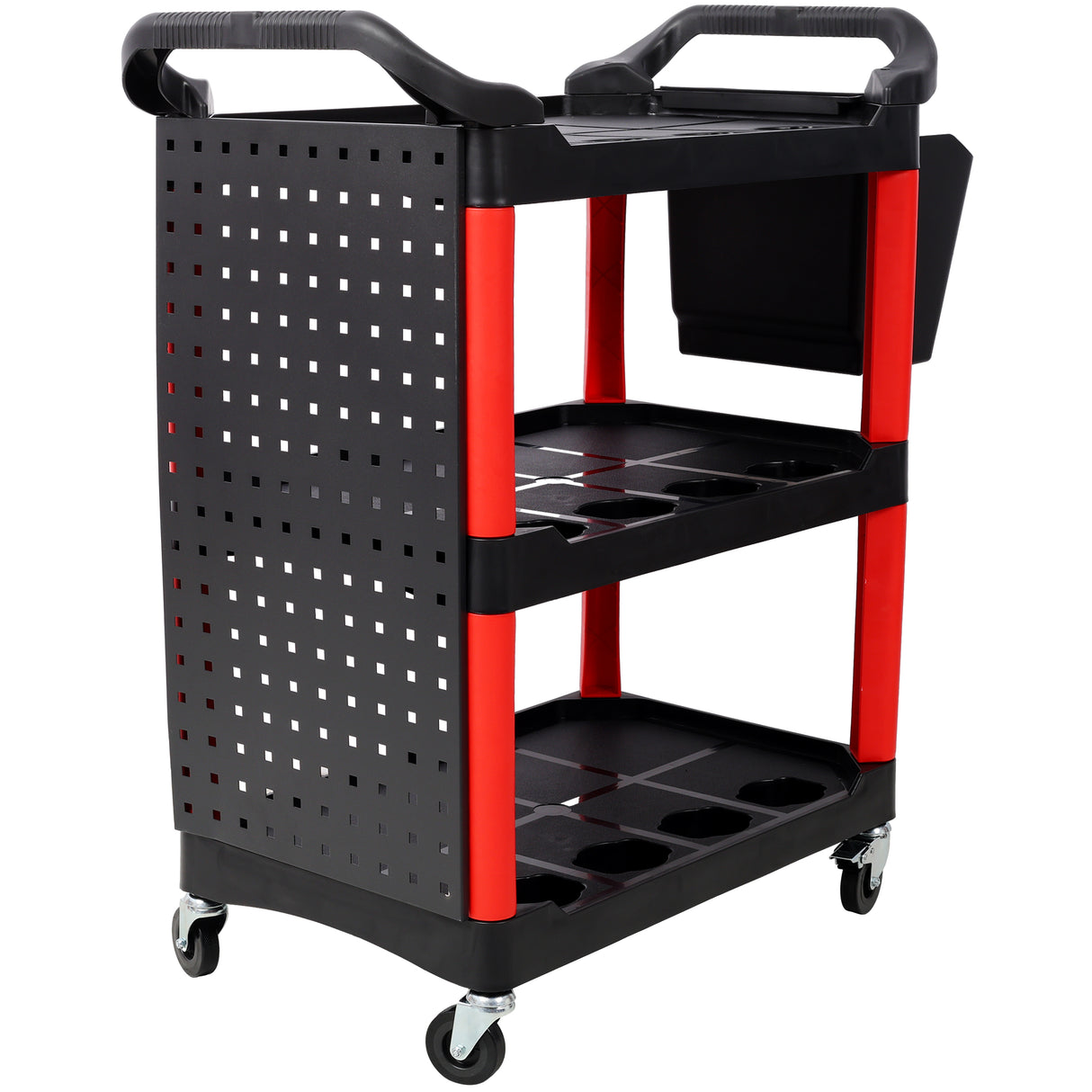 3 Tier Rolling Auto Detail Cart with Wheels