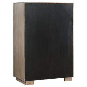 Prescott - 5 Drawer Bedroom Chest With Mitered Trim - Taupe