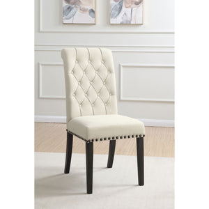 Tufted Rolled Backrest Side Chairs (Set of 2)