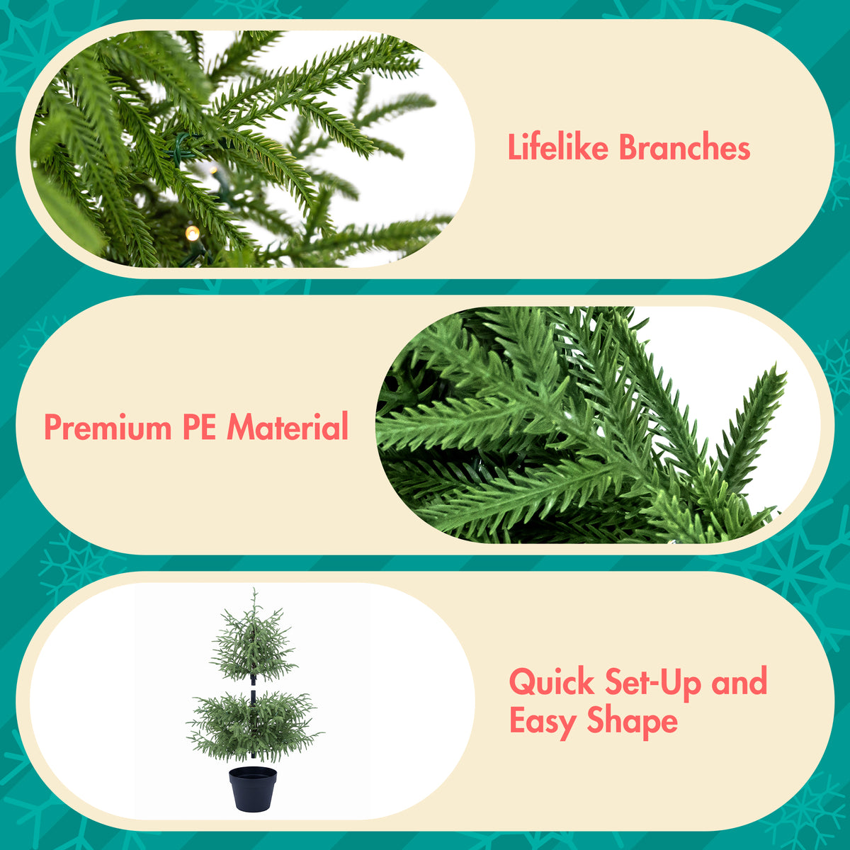 4-Piece Christmas Tree Set