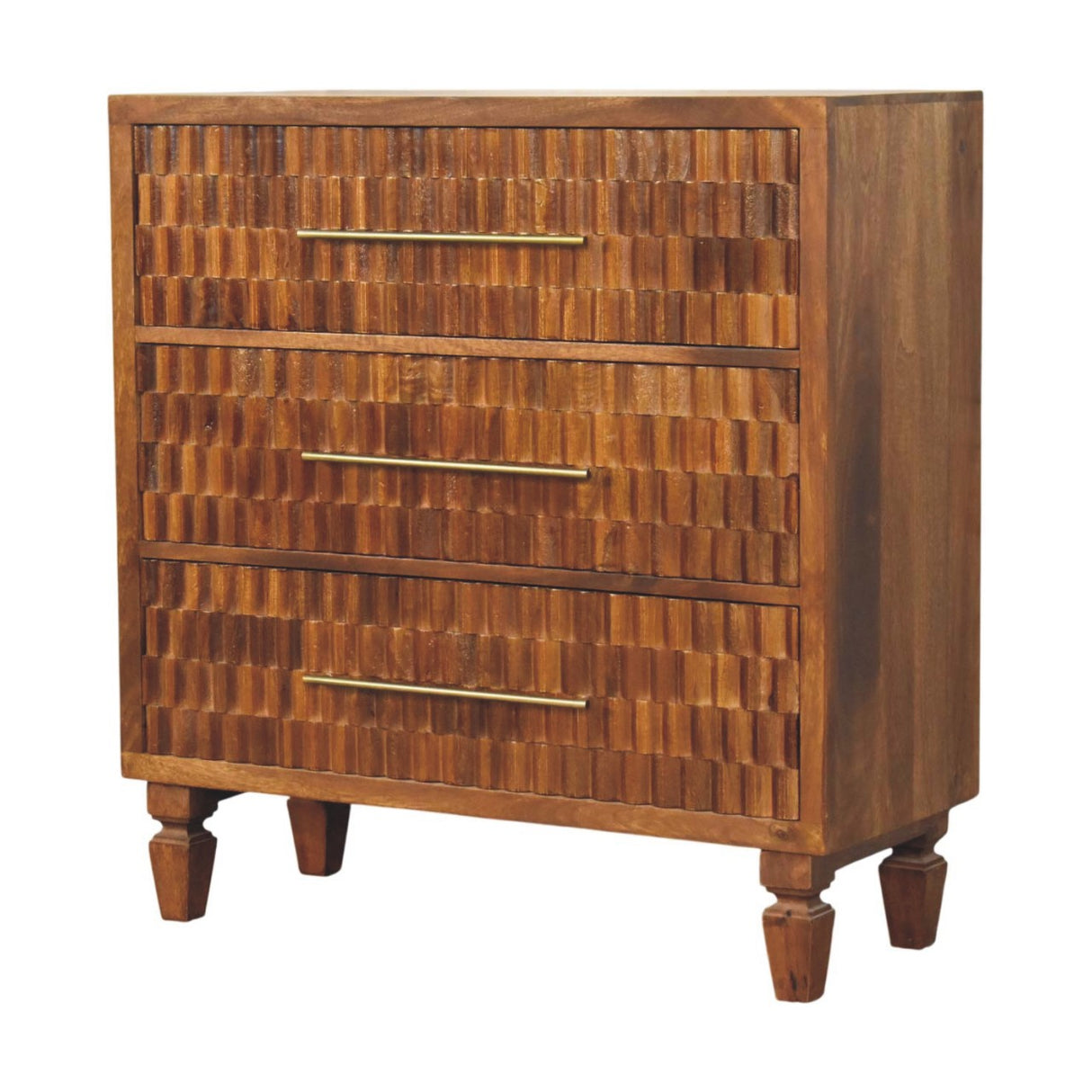 Solid Wood Cadiz Carved Chest