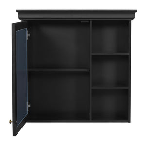 Wall Mounted Bathroom Medicine Cabinet With Mirror And Adjustable Storage With Soft Close Hinges