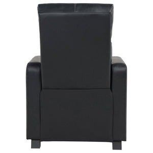 Push Back Recliner - Black