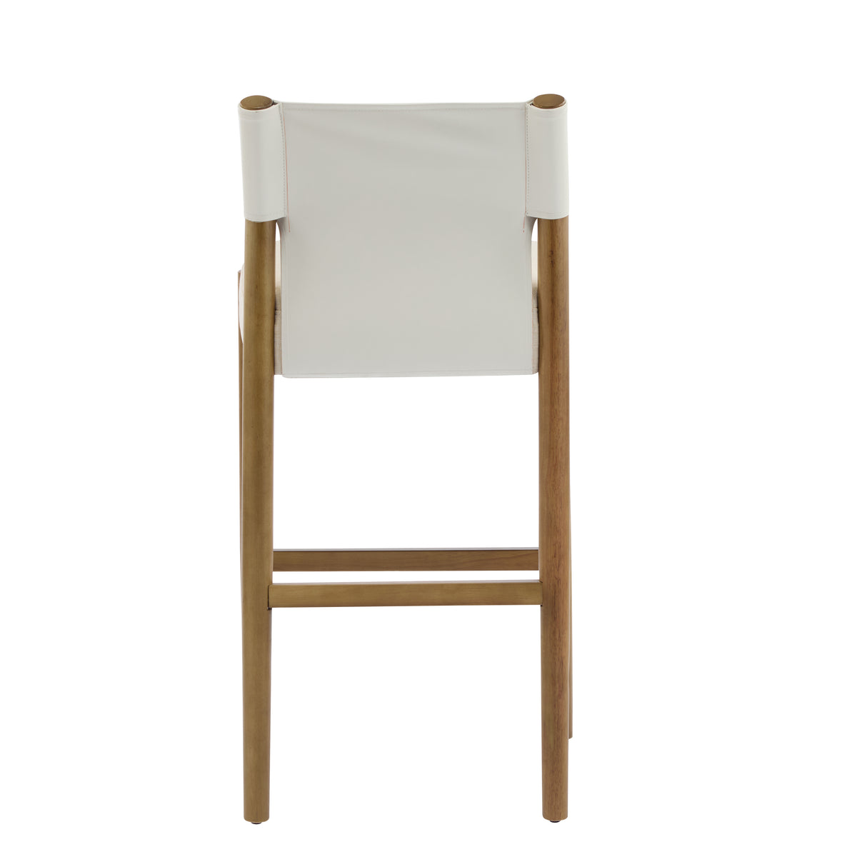 28.5'' Modern Solid Wood Bar Stool with Polyester Cushion - Set of 2