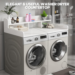 Washer Dryer Countertop with Non-Slip Pads - White