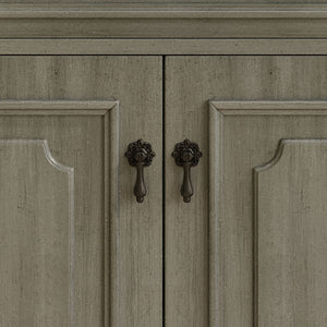 Vintage Bathroom Vanity With Sink, Rustic Cabinet With Soft Close Doors