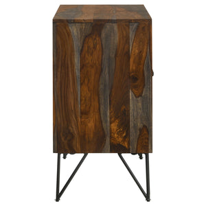 Komomo - 1 Adjustable Shelf Accent Cabinet - Gray