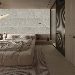 3D Faux Stone Wall Panels - 6 PCS PU Wainscoting