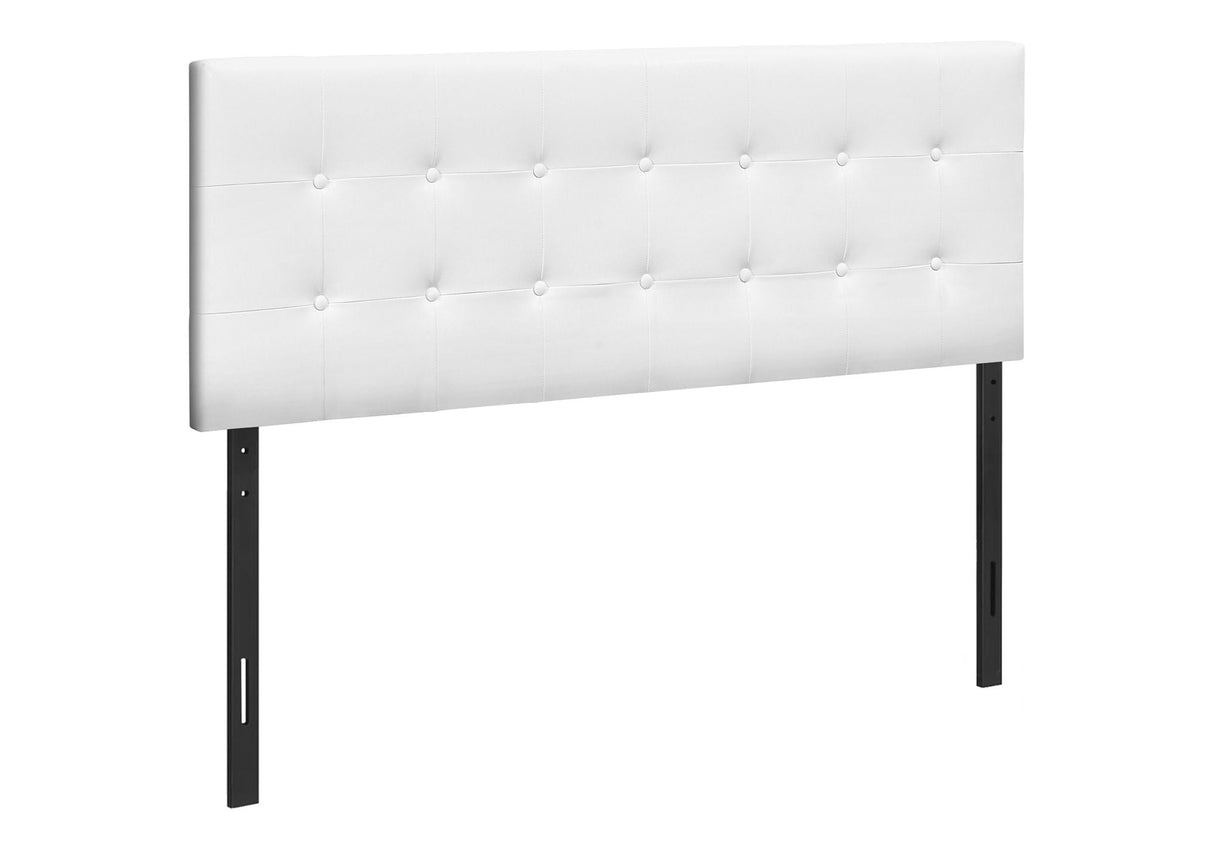 Queen Size Headboard Only Upholstered Leather Look - White - Best Buy Furniture