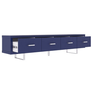 TV Stand With Slatted Drawers