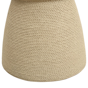 Simulated Rattan MGO Side Table – Versatile Indoor & Outdoor Accent