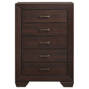 Hadfield - 5 Drawer Chest In Rich - Dark Brown