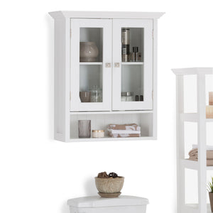 Acadian - Double Door Wall Cabinet - Pure White