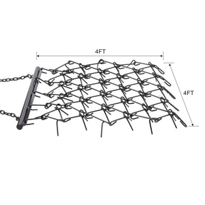 4FT Heavy-Duty Steel Drag Harrow