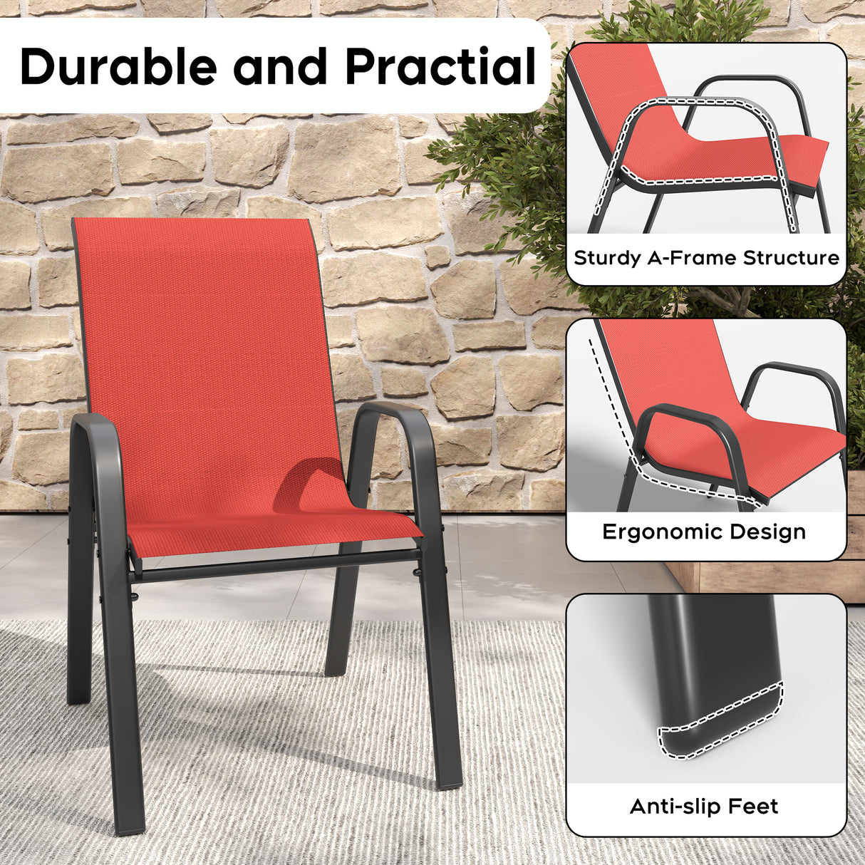 5-Piece Outdoor Patio Dining Set