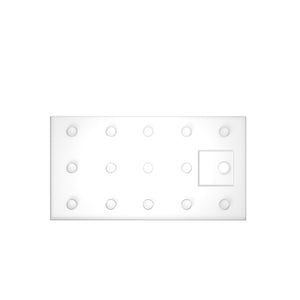 Shower Base Drain With Single Threshold Design