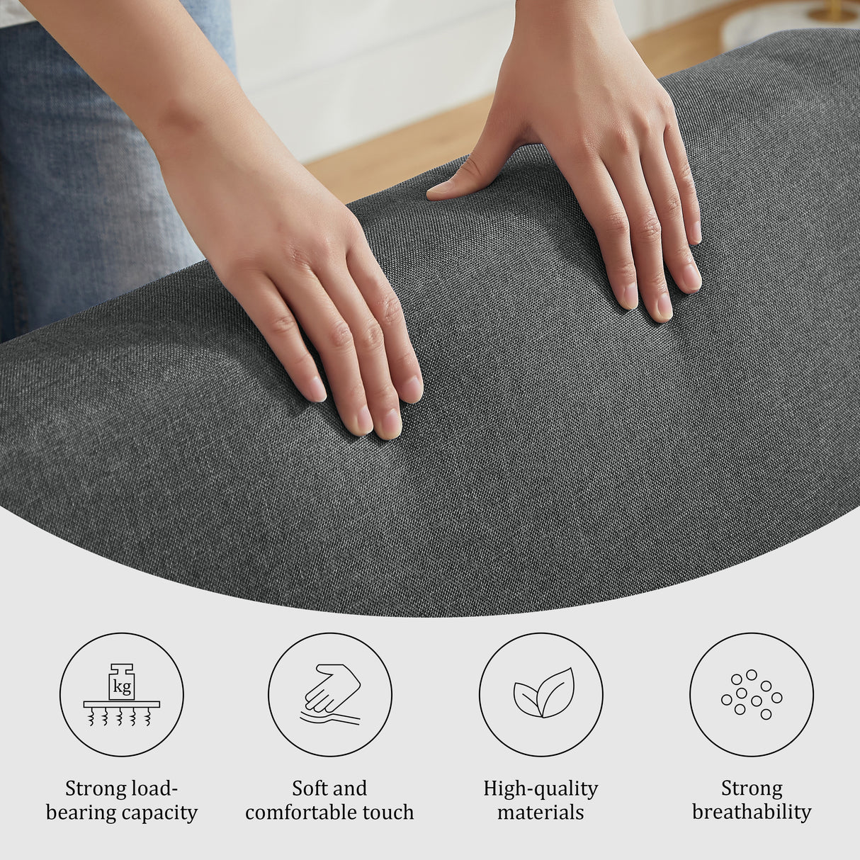 Sleeper Sofa Chair Bed, 3-In-1 Convertible with Adjustable Backrest & Foldable Table
