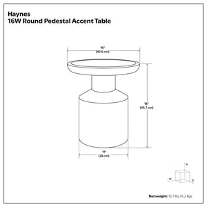 Haynes - Handcrafted Wooden Accent Table