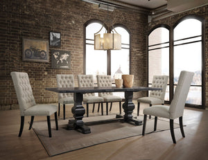 Morland - 7 Pieces Dining Room Set - Black - Best Buy Furniture
