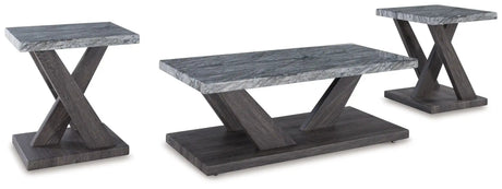 Bensonale - Occasional Table Set (Set of 3) - Brown / Gray - Best Buy Furniture