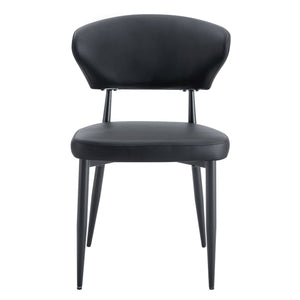 Minimalist Ergonomic Dining Chair With Curved Backres (Set of 4)