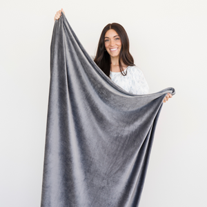 Minky Stretch Throw Blankets