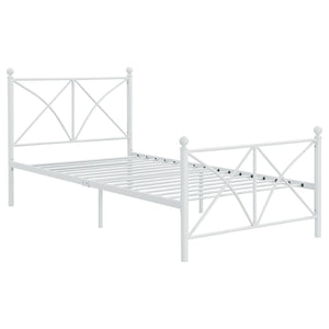 Platform Bed With Modern X-Style Design
